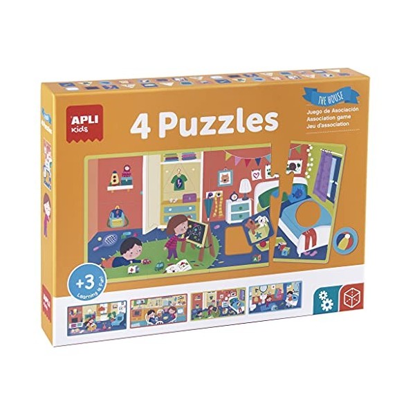 APLI Kids Puzzle La Foresta Magica 200 Pezzi - Fluorescente Glow In The Dark - 150x30 Cm - Per Bambini 6+ Anni