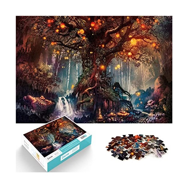 Jigsaw 1000 pièces Dream Forest Puzzle Jigsaw Adultes et Enfants Puzzles Difficulté Jigsaw Fantasy Jigsaw Jeu Éducatif Jouet 