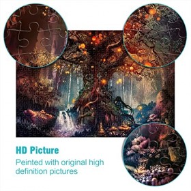 Jigsaw 1000 pièces Dream Forest Puzzle Jigsaw Adultes et Enfants Puzzles Difficulté Jigsaw Fantasy Jigsaw Jeu Éducatif Jouet 