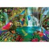 Educa - Puzzle de 1000 pièces pour Adultes | Perroquets Tropicaux. Comprend Fix Puzzle Tail pour laccrocher Une Fois lassem