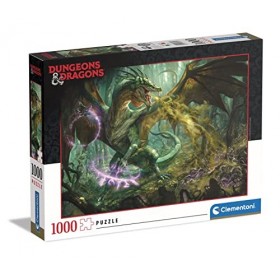Clementoni Dungeons & Dragons-1000 Pièces-Puzzle, Divertissement pour Adultes-Fabriqué en Italie, 39734