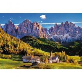 Trefl, Puzzle, Val di Funes, Dolomites, Italie, 1500 Pièces, Haute Qualité, Bolzano, Bolzano-Alto Adige, Montagnes, Puzzle su