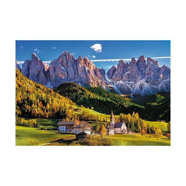 Trefl, Puzzle, Val di Funes, Dolomites, Italie, 1500 Pièces, Haute Qualité, Bolzano, Bolzano-Alto Adige, Montagnes, Puzzle su