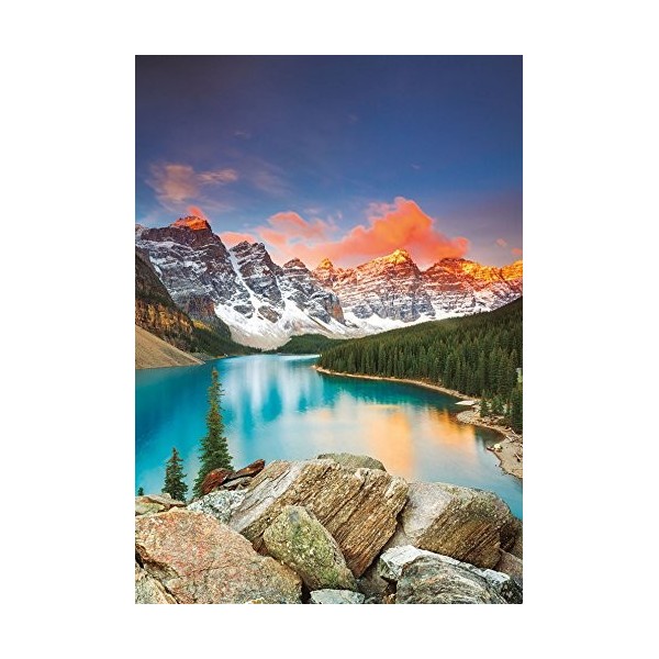 Educa - Puzzle de 1000 pièces pour Adultes | Lac Moraine, Banff National Park, Canada. Comprend Fix Puzzle Tail pour laccroc
