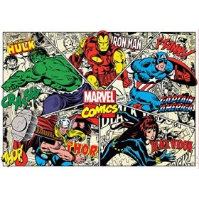 Educa - Puzzle de 1000 pièces pour Adultes | Marvel Comics. Comprend Fix Puzzle Tail pour laccrocher Une Fois lassemblage t
