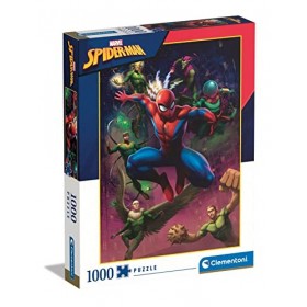 Clementoni Spiderman Illustrated-1000 Pièces-Puzzle, Divertissement pour Adultes-Fabriqué en Italie, 39742