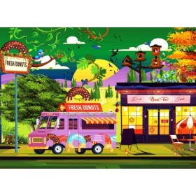 Brain Tree - Lockdown 500 Piece Puzzles for Adults: With Droplet Technology for Anti Glare & Soft Touch