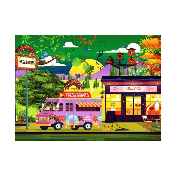 Brain Tree - Lockdown 500 Piece Puzzles for Adults: With Droplet Technology for Anti Glare & Soft Touch
