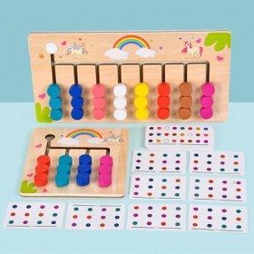 DIERI Jouets dapprentissage Puzzle Coulissant, Jeu de société de Puzzle Coulissant | Jeu de société de Correspondance de Cou