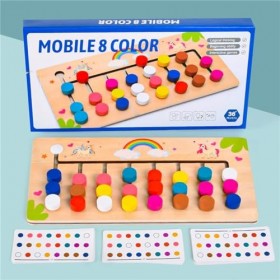 Générique Jeu de société Slide Puzzle, Puzzle dapprentissage Montessori, Puzzle de Planche de Jouets Montessori de tri des C
