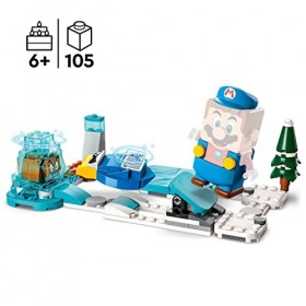 LEGO Super Mario 71415 Ensemble DExtension Costume De Mario De Glace Et Monde Glacé, Jouet Ã€ Collectionner avec Figurines E
