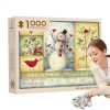 Onlynery Casse-tête 1000, Scène chaleureuse de Mariage de Noël Puzzle de Grande pièce, Décorations de Maison Mignonnes, Puzzl