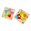 Toddmomy 2 Pièces Puzzle en Trois Dimensions Puzzle Animalier en Bois Puzzles pour Enfants Jouets dapprentissage Éducatifs P