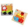 Toddmomy 2 Pièces Puzzle en Trois Dimensions Puzzle Animalier en Bois Puzzles pour Enfants Jouets dapprentissage Éducatifs P