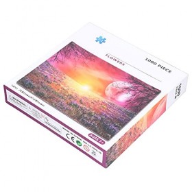 Cosiki Puzzle, Jigsaw Puzzle Flower Moon Pattern pour la Maison pour Le Rassemblement du Festival