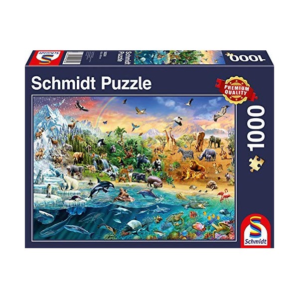 Schmidt 58324 Animal Kingdom Premium Quality Jigsaw Puzzle 1000 Pieces 