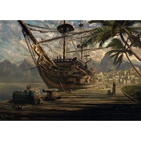 Schmidt - 58183 - Puzzle Classique - Bateau Au Port - 1000 Pièces