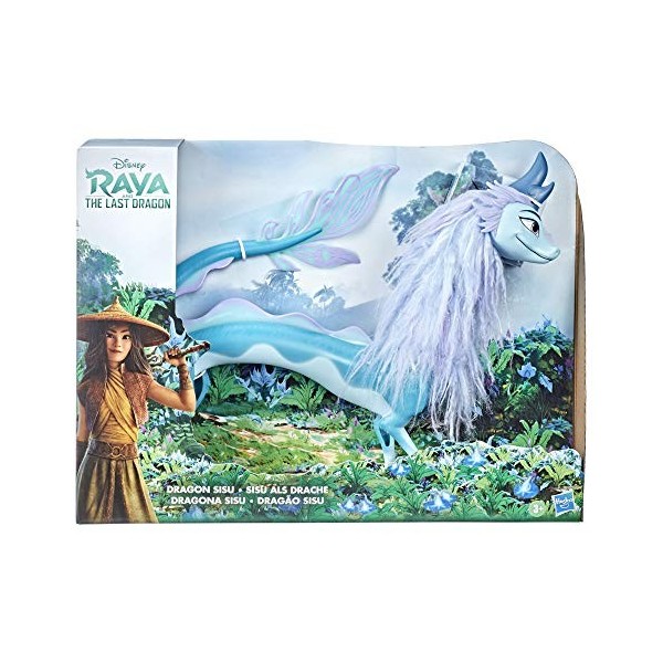 Disney, Raya et Le dernier Dragon, Dragon Sisu, Figurine de Dragon avec crinière, Jouet pour Filles et garçons, dès 3 Ans