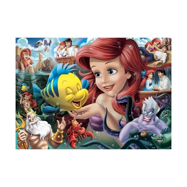 Ravensburger Puzzle Disney 12000567-Puzzle Ariel la Sirène-1000 pièces-pour Adultes et Enfants à partir de 14 Ans, 12000567