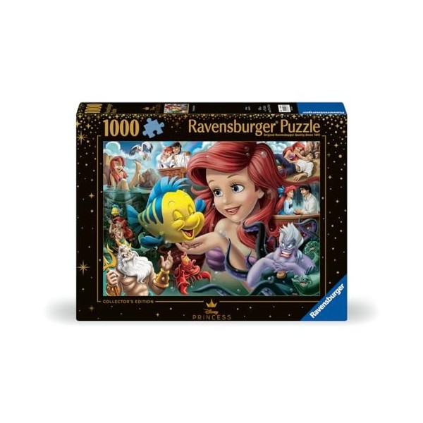 Ravensburger Puzzle Disney 12000567-Puzzle Ariel la Sirène-1000 pièces-pour Adultes et Enfants à partir de 14 Ans, 12000567