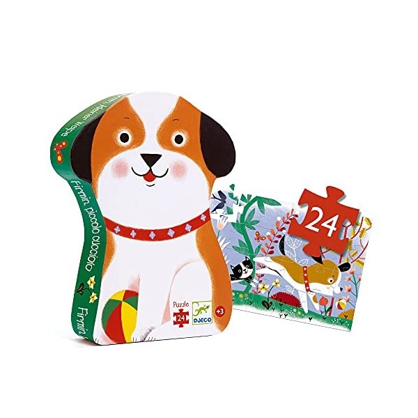 DJECO- P. Silueta Firmin pequeño perrito Puzzle, 37280