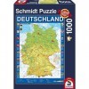 Schmidt Spiele - 58287 - Carte De lAllemagne, 1000 Pcs