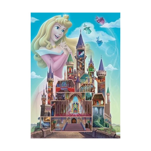 Ravensburger Puzzle Aurora 12000266-Puzzle 1000 pièces Disney Castle Collection-pour Adultes et Enfants à partir de 14 Ans, 1