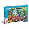Clementoni Italy Disney Mickey and Friends-24 Maxi pièces-Puzzle Enfant-fabriqué en Italie, 3 Ans et Plus, 24218, No Color