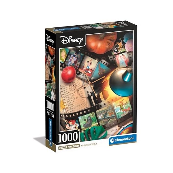 Clementoni Collection – Disney Classic Movies – 1000 pièces – Puzzle, Vertical, Divertissement pour Adultes, fabriqué en Ital
