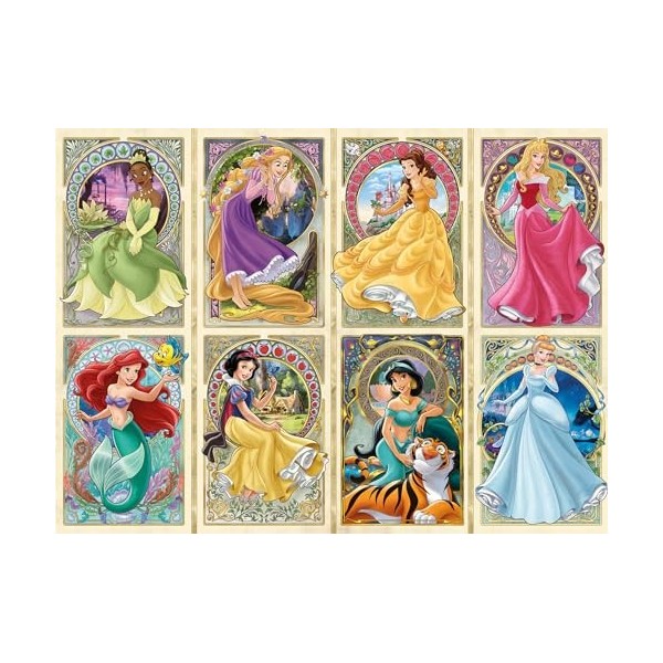Ravensburger 12000497-Nouveau Art Princesses-Puzzle Disney 1000 Pièces pour Adultes et Enfants à partir de 14 Ans, 12000497