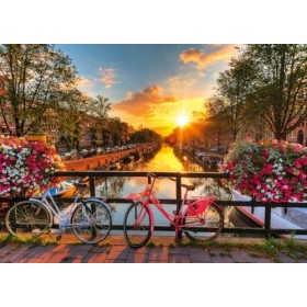 Ravensburger 12000662-Vélos de 1000 pièces à Amsterdam-Puzzle coloré pour Adultes et Enfants de qualité éprouvée, 12000662
