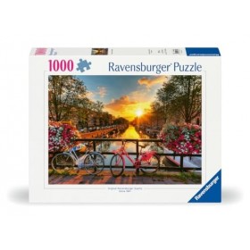 Ravensburger 12000662-Vélos de 1000 pièces à Amsterdam-Puzzle coloré pour Adultes et Enfants de qualité éprouvée, 12000662