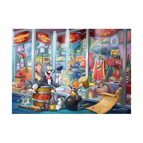 Ravensburger Puzzle Tom & Jerry-12000408-Puzzle de 1000 pièces-pour Adultes et Enfants à partir de 14 Ans, 12000408