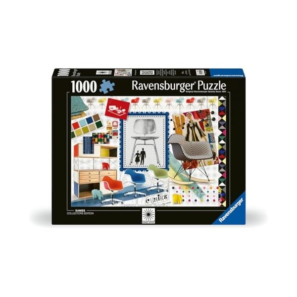 Ravensburger Puzzle Eames Design 12000400-Puzzle Eames-1000 pièces-pour Adultes et Enfants à partir de 14 Ans, 12000400