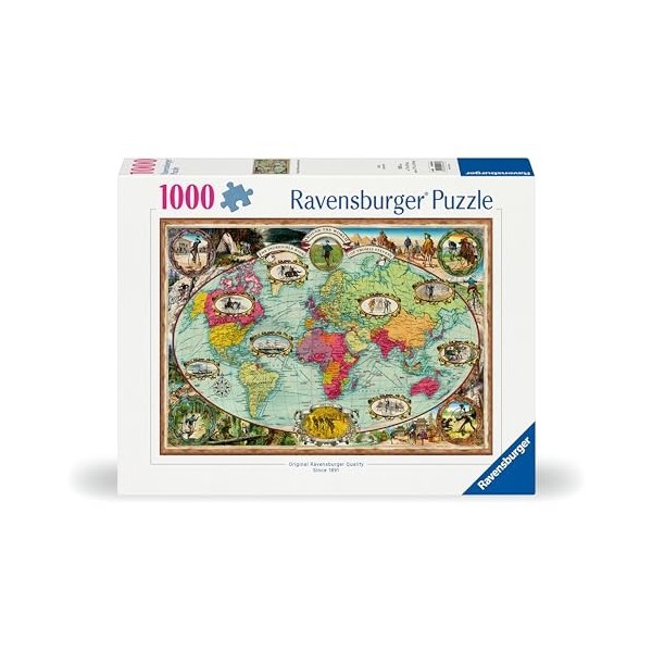 Ravensburger Puzzle-12000569-Le Vélo Autour du Monde-1000 Pièces, 12000569