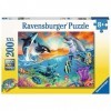 Ravensburger- Ozeanbewohner Animals Puzzle de 200 pièces, 12900, Jaune