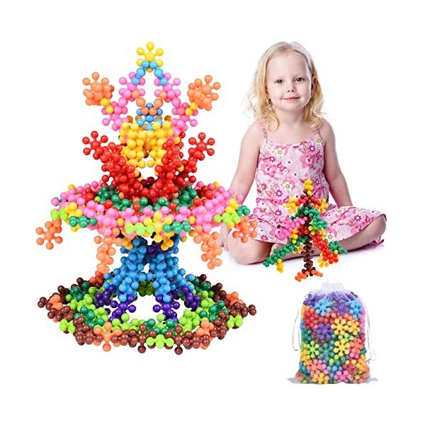 FORMIZON Briques de Construction, 300 Pièces Bloc de Construction Enfant, Jouets de Construction Puzzle, Jouet Éducatif pour 