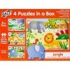 Galt Toys, 4 Puzzles in a Box - Jungle, Animal Jigsaw Puzzle for Kids, Ages 3 Years Plus