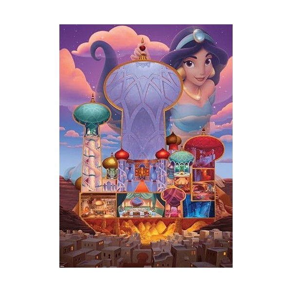 Ravensburger Puzzle-12000258-Jasmin-Collection Disney Castle-Puzzle 1000 pièces-pour Adultes et Enfants à partir de 14 Ans, 1