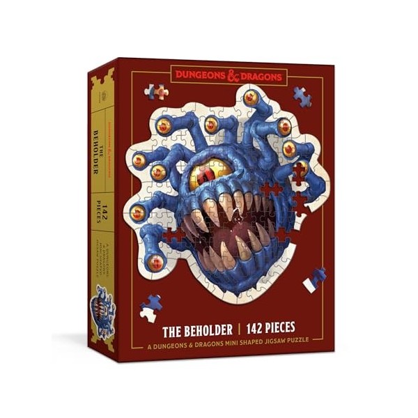 Dungeons & Dragons Mini Shaped Jigsaw Puzzle: The Beholder Edition: 142-Piece Collectible Puzzle for All Ages