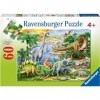 Ravensburger- Dinosauri Formato differente Puzzle, 09621, Multicolore