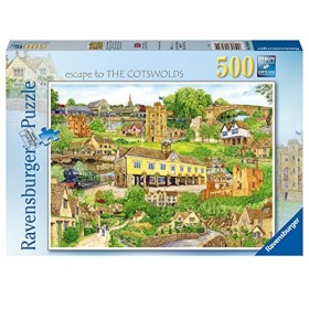 Ravensburger Escape to The Cotswolds 500 Piece Jigsaw Puzzle for Adults & Kids Age 10 Years Up - England, UK