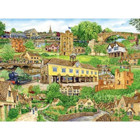 Ravensburger Escape to The Cotswolds 500 Piece Jigsaw Puzzle for Adults & Kids Age 10 Years Up - England, UK