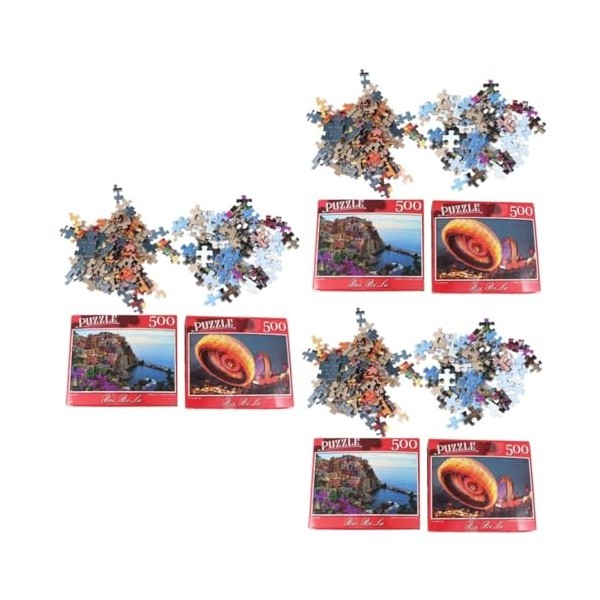 Abaodam 2 Ensembles 500 Pièces Célèbres Puzzles De Peinture Scie Sauteuse Casse-tête 500 Jouet De Puzzle pour Adultes Animal 