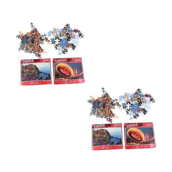 Abaodam 2 Ensembles 500 Pièces Célèbres Puzzles De Peinture Scie Sauteuse Casse-tête 500 Jouet De Puzzle pour Adultes Animal 