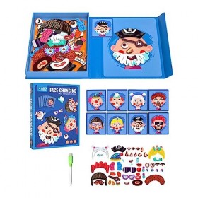 Qurygin Jouets de Puzzles pour Tout-Petits, Puzzles magnétiques pour,Jeu de société magnétique Montessori pour garçons | Joue