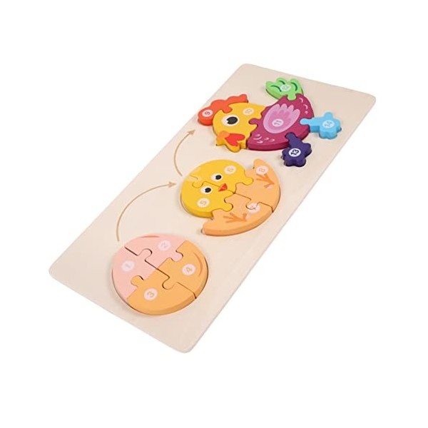 STOBOK 1 Jeu Puzzle Jouets De Reconnaissance danimaux Jouets De Motricité Fine Jouet Éducatif Énigmes dapprentissage Précoc