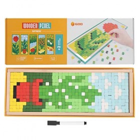 zottel Puzzle en mosaïque, Jeu de Puzzle en Blocs de Construction pour lécole à Domicile Fleurs fraîches 