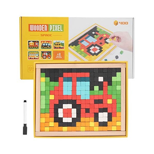 zottel Puzzle en mosaïque, Jeu de Puzzle en Blocs de Construction pour lécole à Domicile Fleurs fraîches 