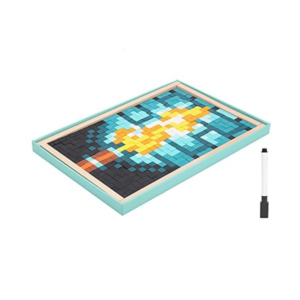 zottel Puzzle en mosaïque, Jeu de Puzzle en Blocs de Construction pour lécole à Domicile Fleurs fraîches 